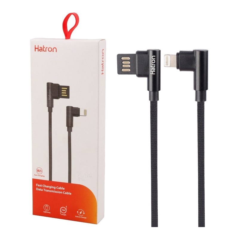 کابل شارژ هترون Hatron H180i (Type-A to Lightning) طول 1 متر