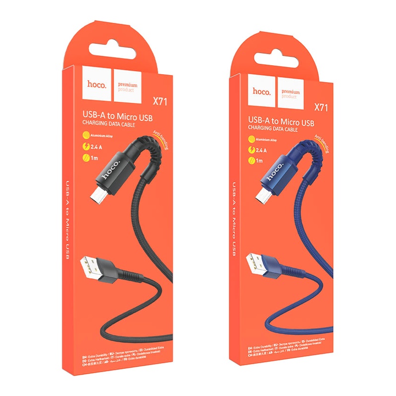 کابل شارژ هوکو Hoco X71 (Type-A to Micro USB) طول 1 متر
